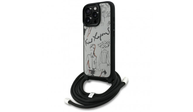 KARL LAGERFELD case for IPHONE 16 PRO MAX KLHCP16XPGGRMPCG compatible with MagSafe (CRSSBY Grained P