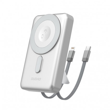 Dudao K29 10000mAh PD 20W MagSafe Powerbank with Metal Case, Stand and Built-in USB-C/ Lightning Cab