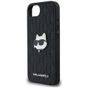 Karl Lagerfeld Monogram Choupette Head Pin iPhone 16e Case - Black