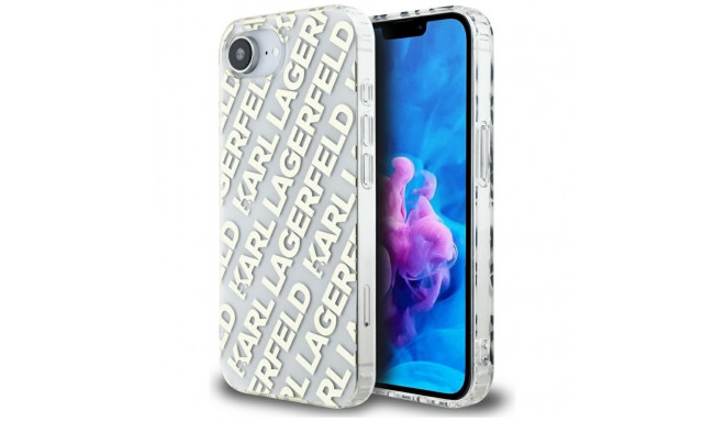 Karl Lagerfeld IML Repeat Logo iPhone 16e Case - Gold