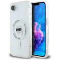 Karl Lagerfeld IML Metal Karl Head MagSafe Case for iPhone 16e White Karl Lagerfeld IML Metal Karl Head MagSafe Case for iPhone 16e White