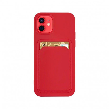 Hurtel kaitseümbris Card Xiaomi Redmi 10X 4G/Redmi Note 9, punane