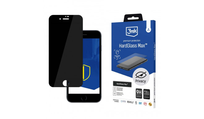 9H privacy glass 3mk HardGlass Max Privacy™ for iPhone 7 / 8