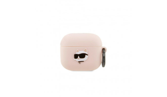 Karl Lagerfeld KLA3RUNCHP AirPods 3 cover pink/pink Silicone Choupette Head 3D
