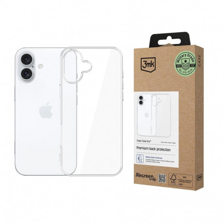 3mk Clear Case Eco for Apple iPhone 16 - transparent