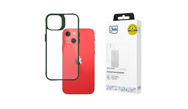3mk Satin Armor Case+ Green for Apple iPhone 13 - transparent