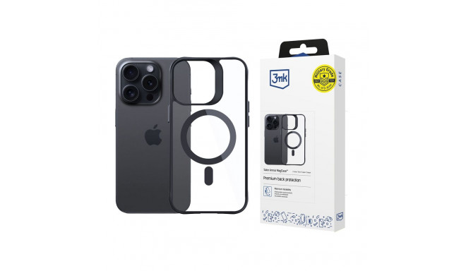 3mk Satin Armor MagCase for Apple iPhone 15 Pro - Transparent