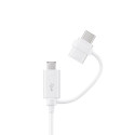 Samsung Combo EP-DG930DWEGWW Cable USB-A / micro USB - USB-C 1.5m - white
