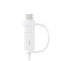 Samsung Combo EP-DG930DWEGWW Cable USB-A / micro USB - USB-C 1.5m - white