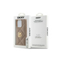 DKNY Quilted Stack Logo iPhone 15 Pro Max Case - Beige