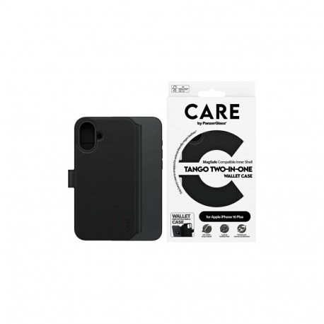CARE by PanzerGlass Feature Tango 2in1 Wallet MagSafe Case for iPhone 16 Plus - Black