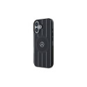 Mercedes MB Double Layer Crossed Lines MagSafe case for iPhone 16 - black