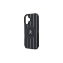 Mercedes MB Double Layer Crossed Lines MagSafe case for iPhone 16 - black