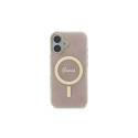 Guess IML 4G MagSafe iPhone 16 Plus Case - Pink