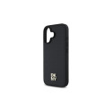 DKNY Repeat Pattern Stack Logo MagSafe iPhone 16 Case - Black