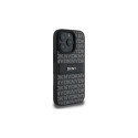 DKNY Texture Pattern Tonal Stripe iPhone 16 Pro Max Case - Black