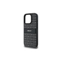 DKNY Texture Pattern Tonal Stripe iPhone 16 Pro Max Case - Black
