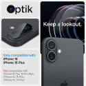 Spigen Optik GLAS.TR Camera Protector 2-PACK for iPhone 16 / 16 PLUS - Black