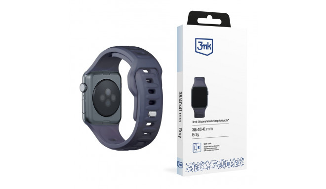 3mk watch strap Silicone Apple Watch 38/40/41mm, grey