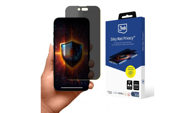 3mk Silky Matt Privacy Matte Privacy Film for iPhone 14 Pro
