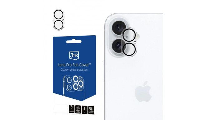 3mk Lens Pro Full Cover Camera Protector for iPhone 16 / 16 Plus