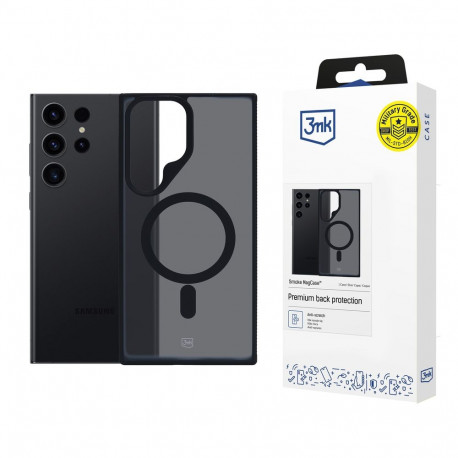 3mk Smoke MagCase with MagSafe for Samsung Galaxy S23 Ultra - semi-transparent
