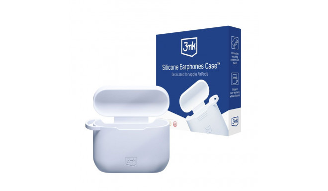 3mk Silicon AirPods Case for AirPods 3 - white