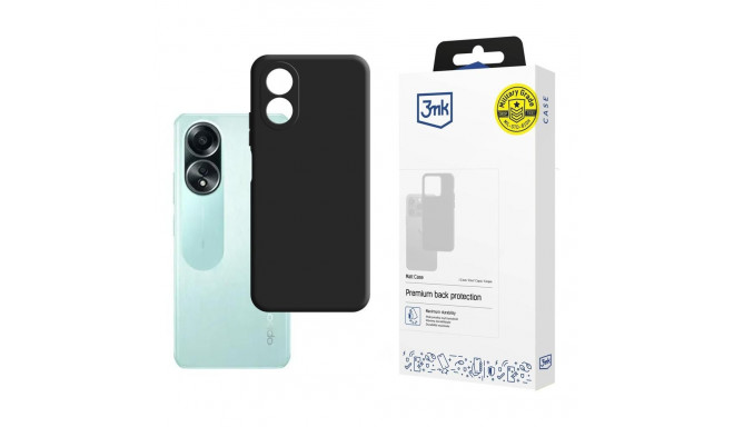 3mk Matt Case for Oppo A58 4G - black