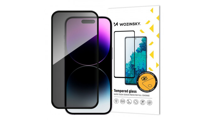 Wozinsky Privacy Glass tempered glass with anti-spy filter for iPhone 16 Pro Max