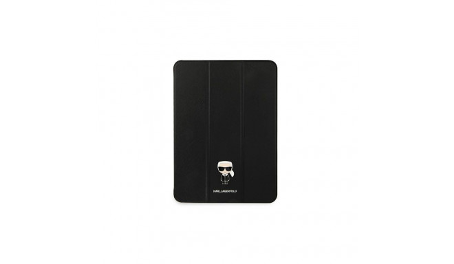 Karl Lagerfeld Saffiano Ikonic Karl Case for iPad 12.9" Pro 2021 - Black