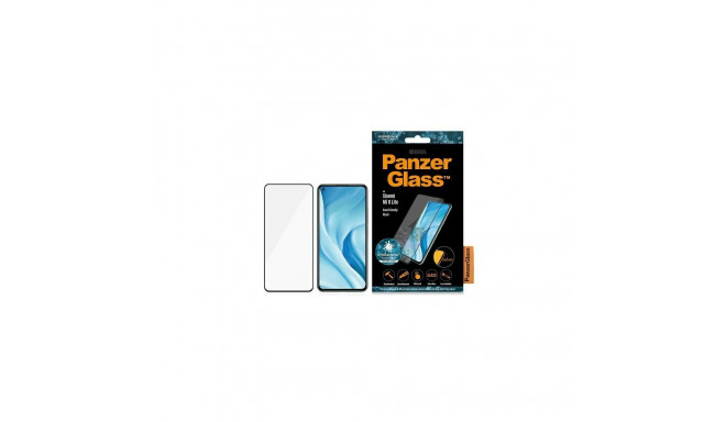 PanzerGlass E2E Regular tempered glass for Xiaomi Mi 11 Lite 5G antibacterial - with black frame