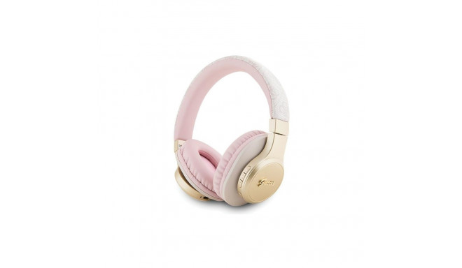 Guess Bluetooth on-ear headphones GUBH604GEMP pink/pink 4G Script