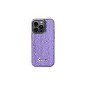 Guess Sequin Script Metal case for iPhone 14 Pro Max - purple