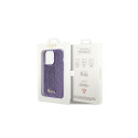 Guess Sequin Script Metal case for iPhone 14 Pro Max - purple
