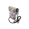 Hello Kitty Leather Tags Graffiti Cord bag - beige