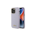 Guess Glitter Glossy Script case for iPhone 15 Pro Max - lilac