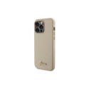 Guess Glitter Glossy Script case for iPhone 15 Pro - gold