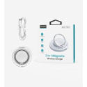 MagSafe Choetech T603-F inductive charger with holder - white