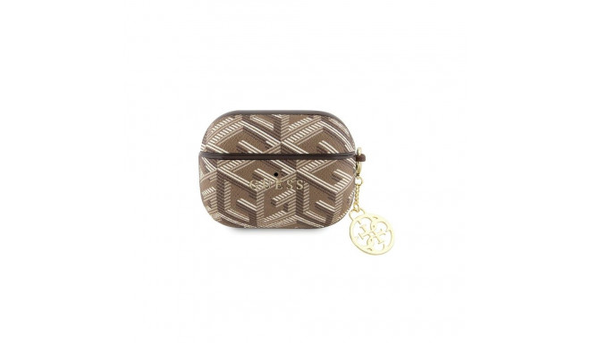 Guess GUAPPGCE4CW case for AirPods Pro - brown GCube Charm