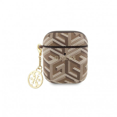 Guess GUA2PGCE4CW case for AirPods 1/2 - brown GCube Charm