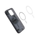 Spigen Ultra Hybrid Mag Case with MagSafe for iPhone 15 Pro - Dark Gray (Zero One Pattern)