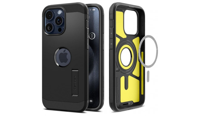 Spigen Tough Armor MagSafe iPhone 15 Pro Max Case - Black