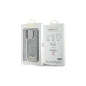 Guess Sequin Script Metal case for iPhone 15 Pro - silver