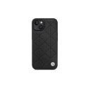 Case BMW BMHCP14S22RQDK iPhone 14 6.1" black/black Leather Quilted