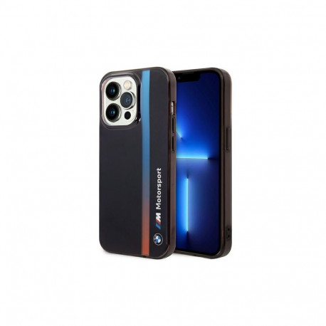Case BMW BMHCP14L22HVGV iPhone 14 Pro 6.1" black/black IML Tricolor Stripe