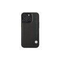Case BMW BMHCP14X22RBDK iPhone 14 Pro Max 6.7" black/black hardcase Leather Blue Dots