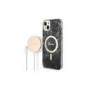 Set Guess GUBPP14SHMEACSK Case+ Charger iPhone 14 6.1" black/black hard case Marble MagSafe Set Guess GUBPP14SHMEACSK Case+ Charger iPhone 14 6.1" black/black hard case Marble MagSafe