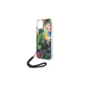 Guess GUOHCP14SHFLSB iPhone 14 6.1 "blue / blue hardcase Flower Strap