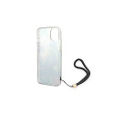 Guess GUOHCP14SHFLSB iPhone 14 6.1 "blue / blue hardcase Flower Strap