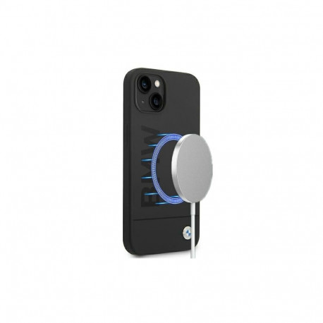 Case BMW BMHMP14MSLBLBK iPhone 14 Plus 6.7 "black / black hardcase Silicone Signature Logo Mags